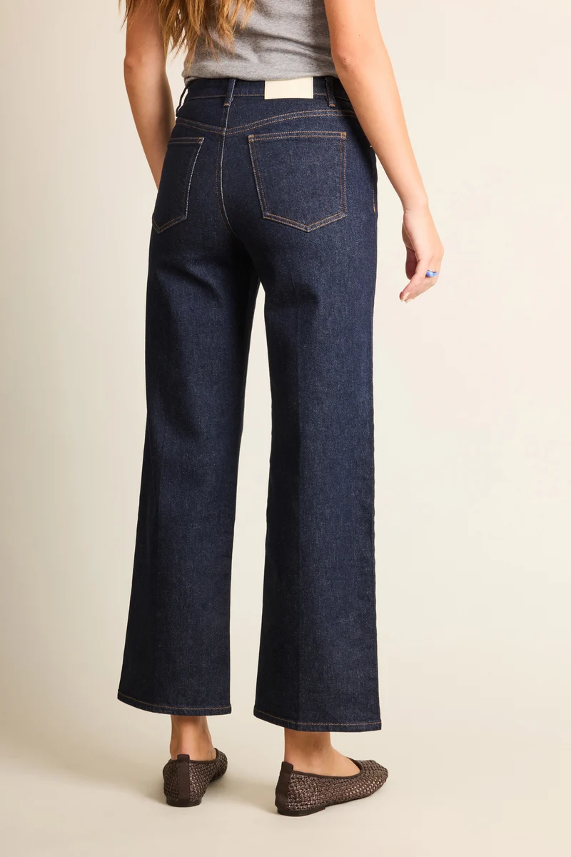 Jean flare bleu