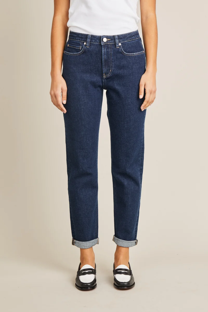 Jean girlfriend bleu