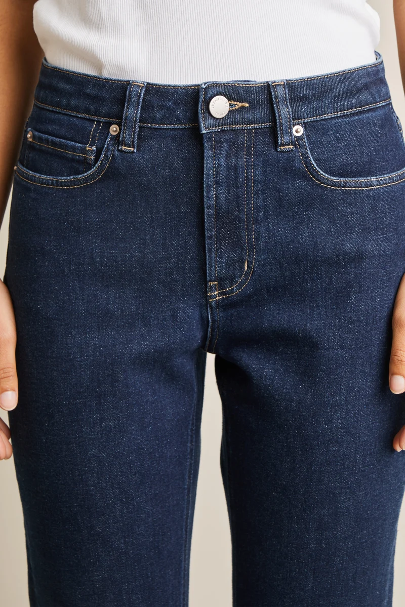 Jean girlfriend bleu