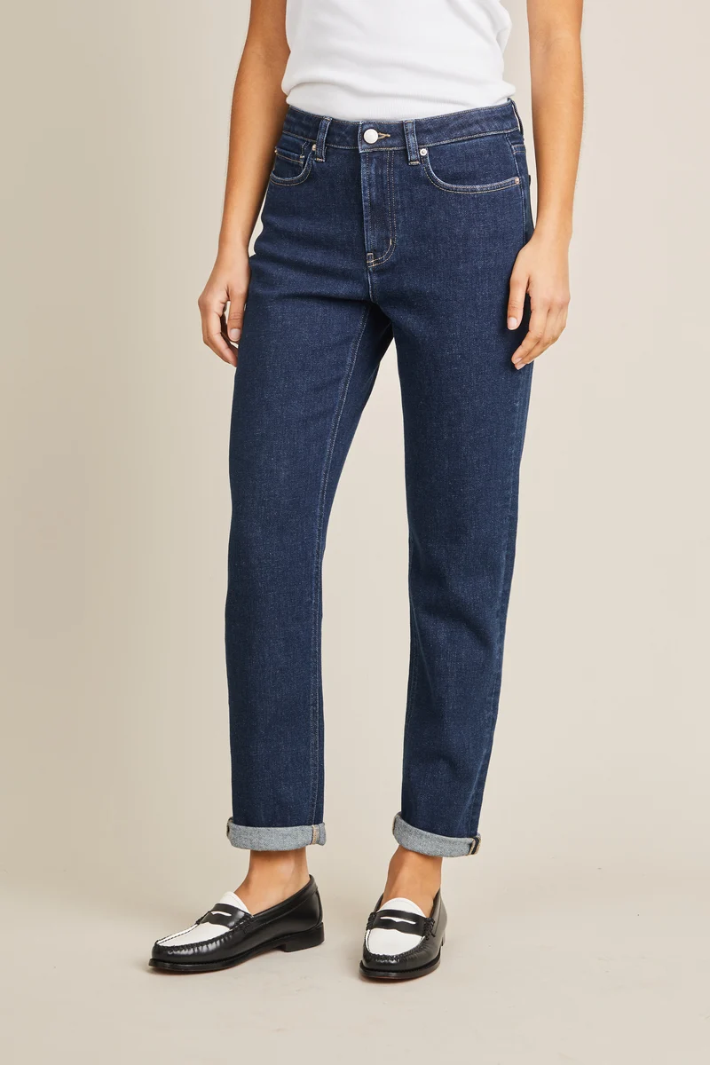 Jean girlfriend bleu