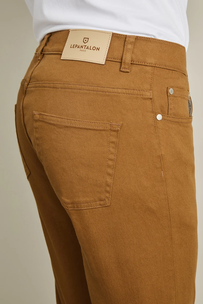 Jean coloré beige foncé