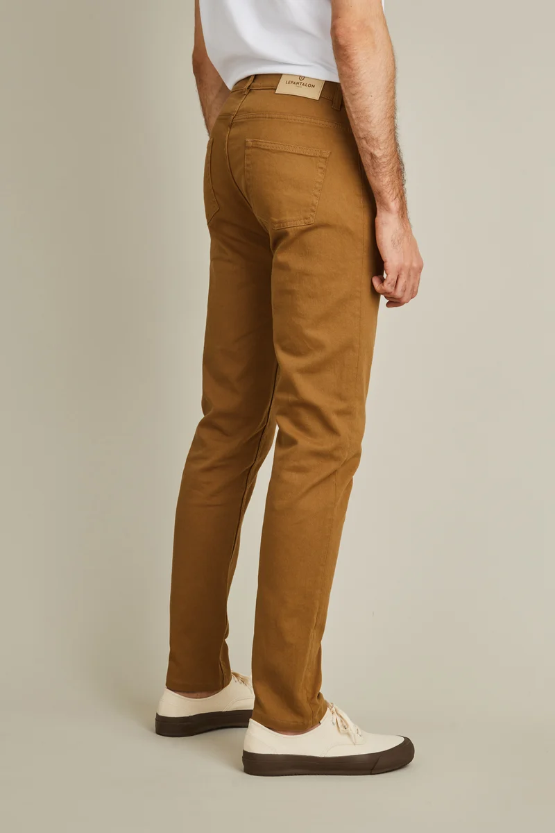Jean coloré beige foncé