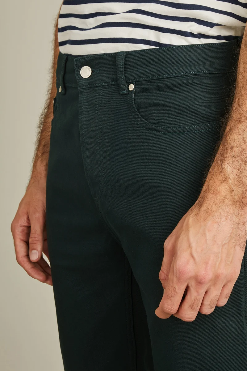 Jean coloré vert anglais