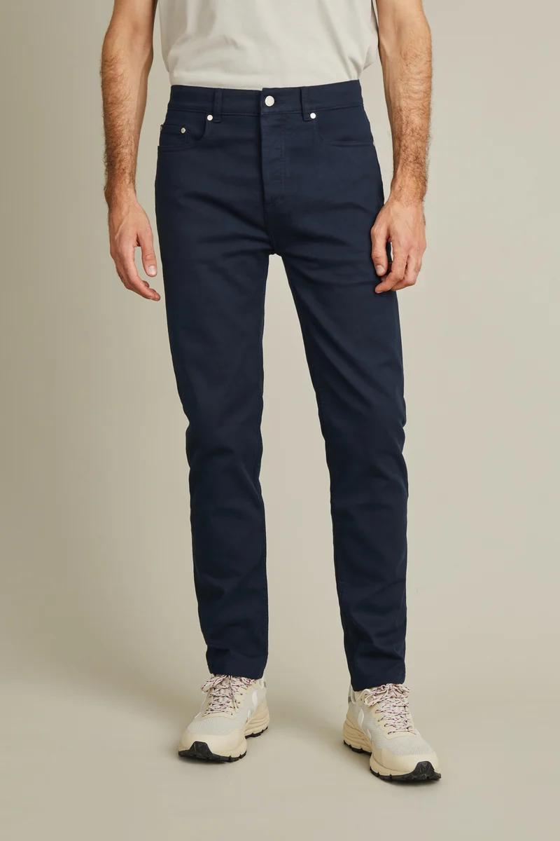 Jean coloré bleu marine
