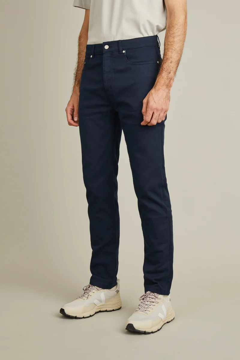 Jean coloré bleu marine