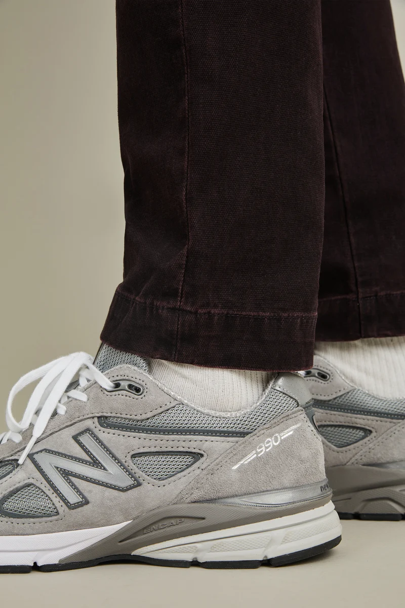 Pantalon cargo bordeaux