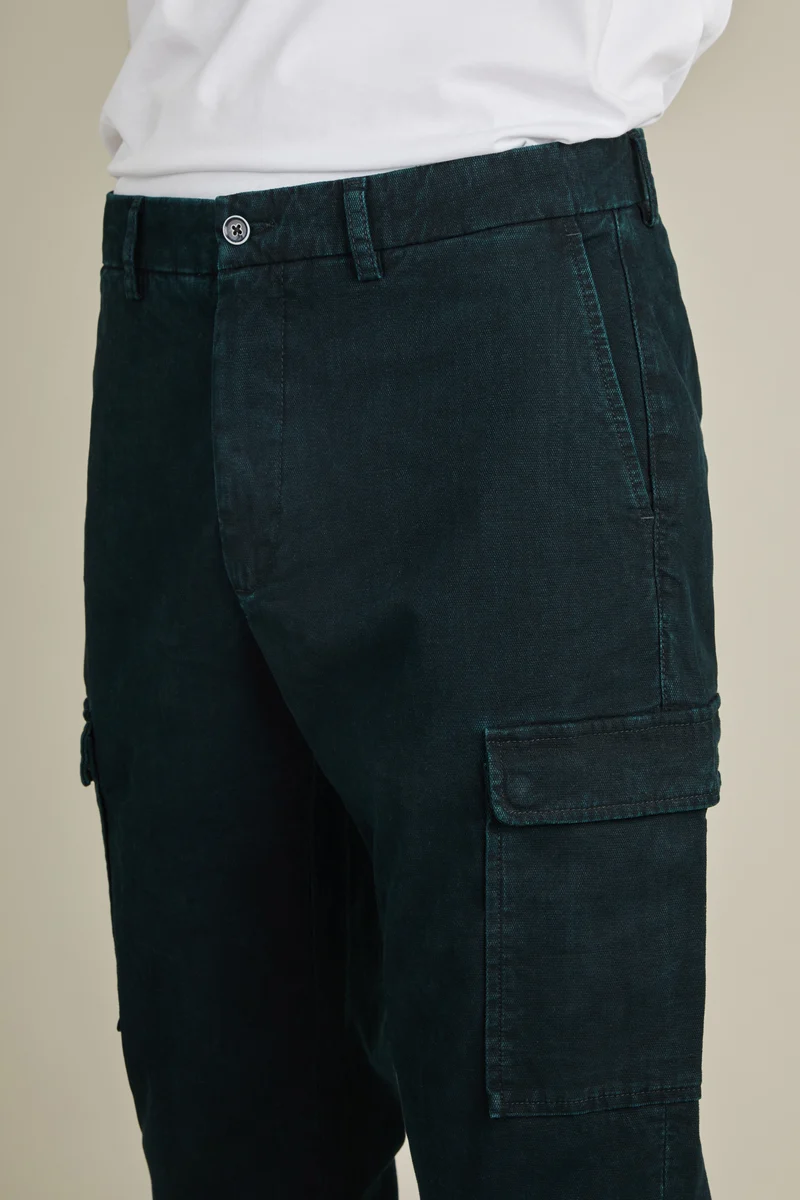 Pantalon cargo vert