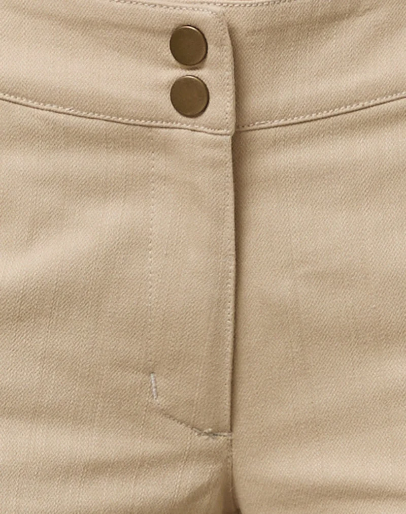 Pantalon slim Lintira en sergé sable