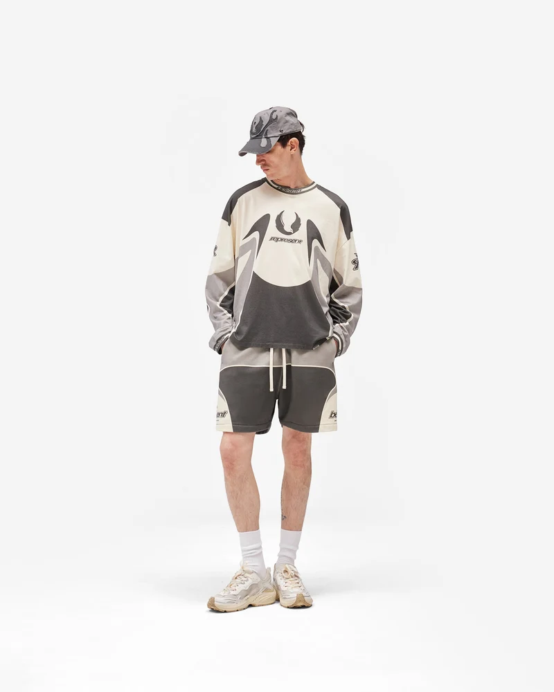 Represent X Belstaff Racing Shorts - Dark Grey