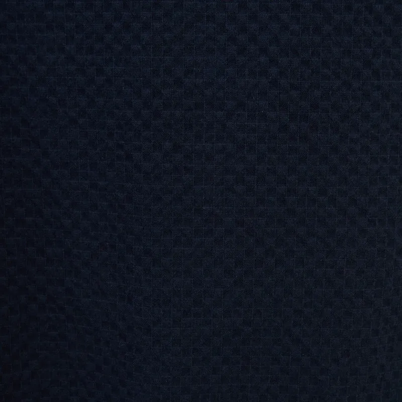 Pantalon 558 en coton seersucker avec taille élastique bleu marine