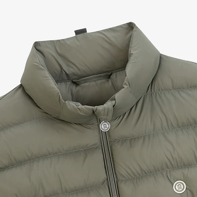 Doudoune sans manches marron taupe Piumino