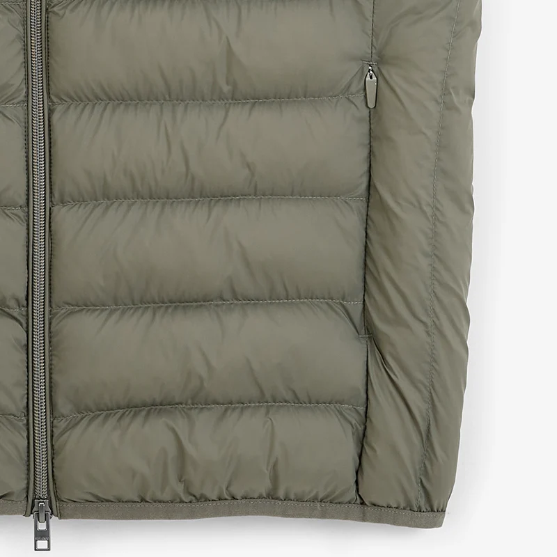 Doudoune sans manches marron taupe Piumino
