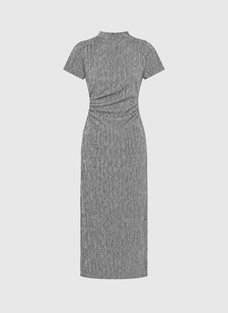 ROBE MIDI ELOANE gris
