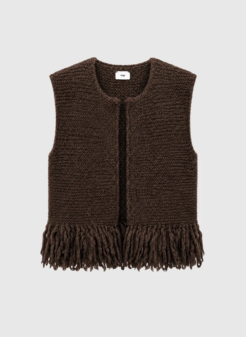 GILET LESHERPA marron