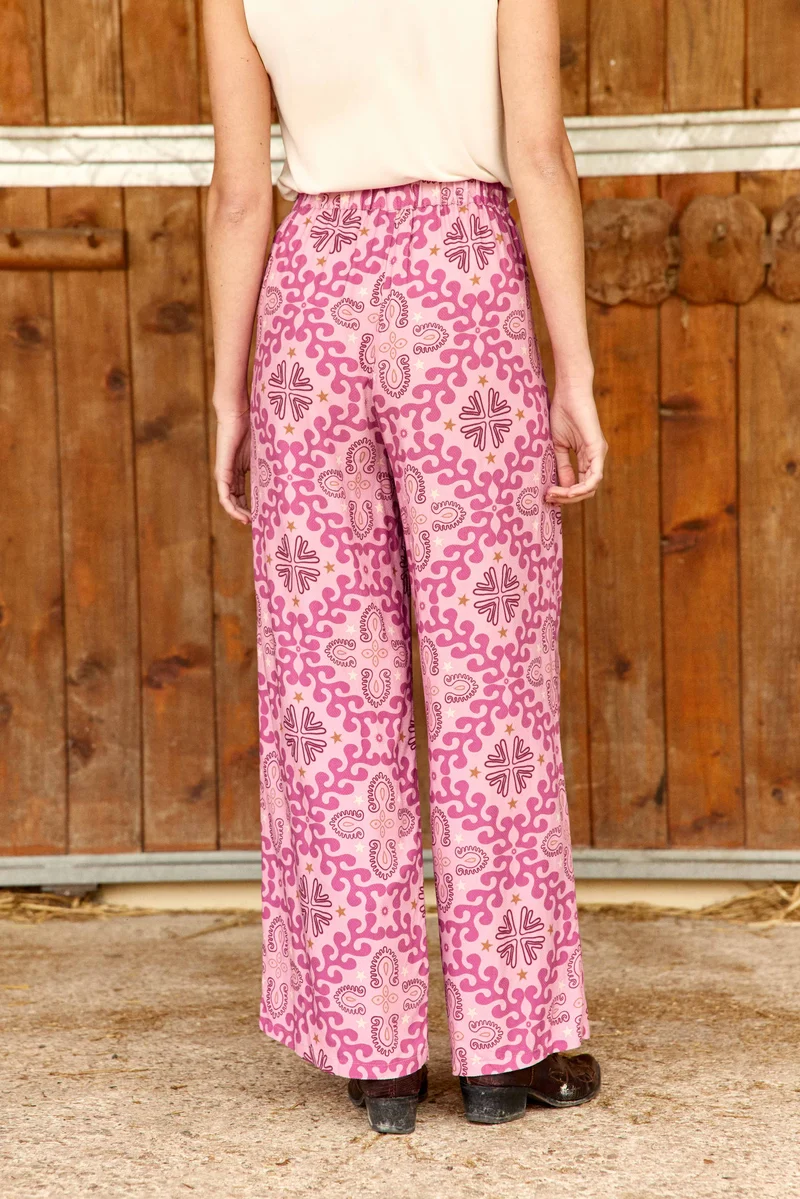 Pozo - Pantalon fluide imprimé