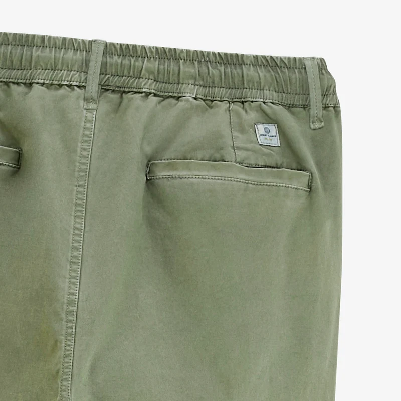 Pantalon coton stretch taille élastiquée gris taupe 558 SBPLAY
