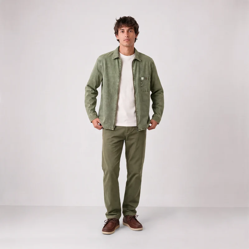 Chino coton stretch coupe droite gris taupe 751 SBPLAY