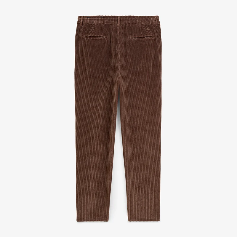 Pantalon velours côtelé stretch marron 557