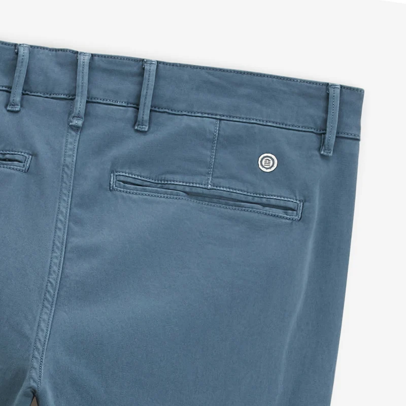 Pantalon coupe confort coton stretch bleu 702