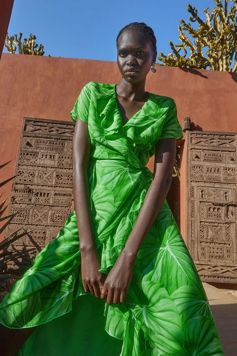Robe Volage en soie L'Amazonie