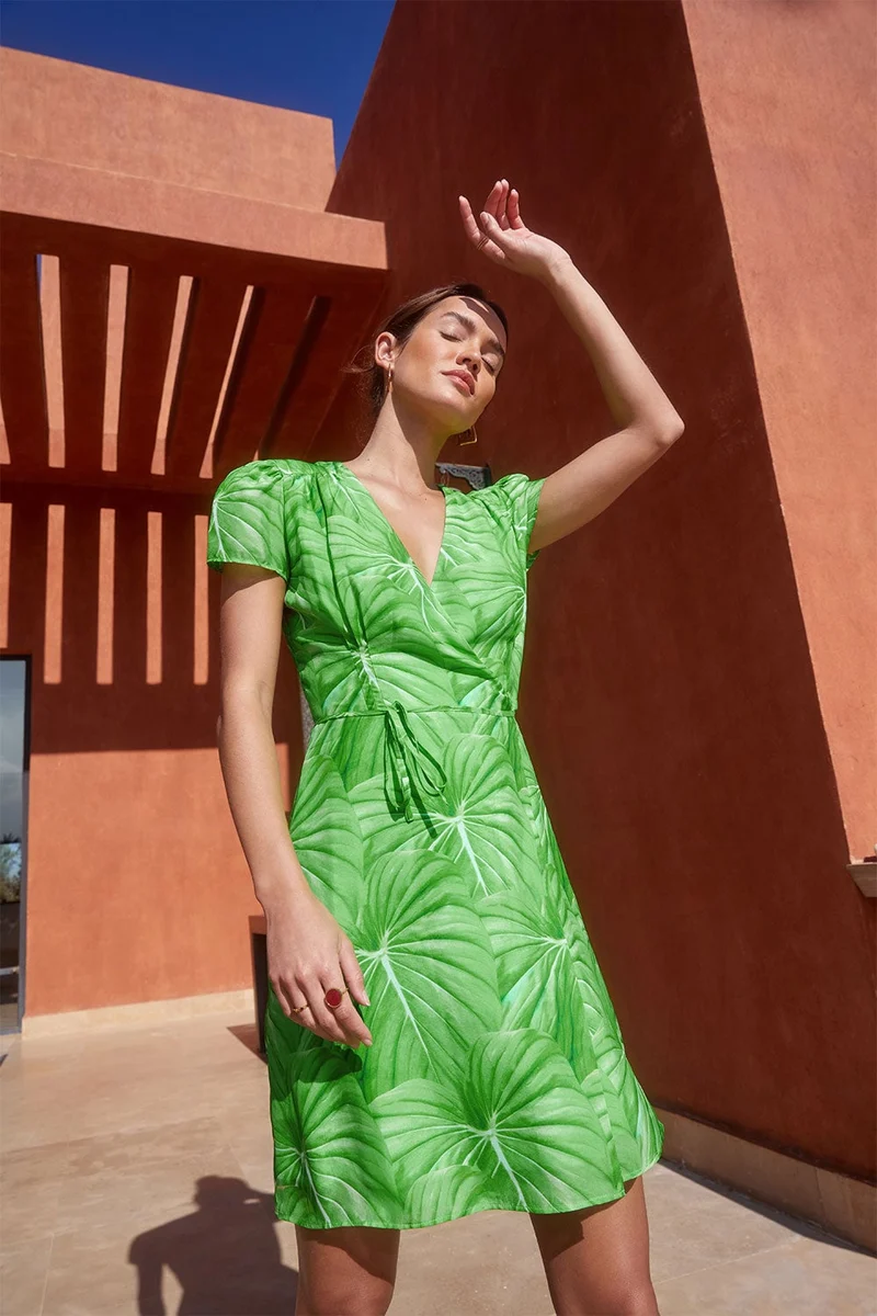 Robe Malicieuse en soie L'Amazonie