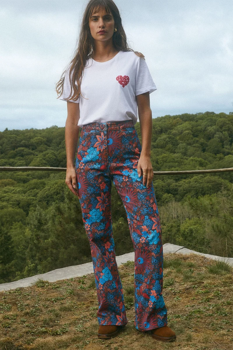 Pantalon Morphée en velours Trèfle