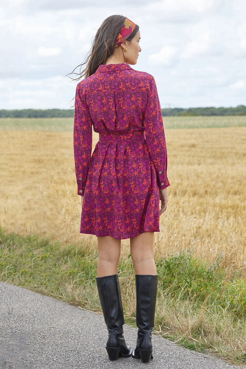 Robe Imprévisible en soie Grigri