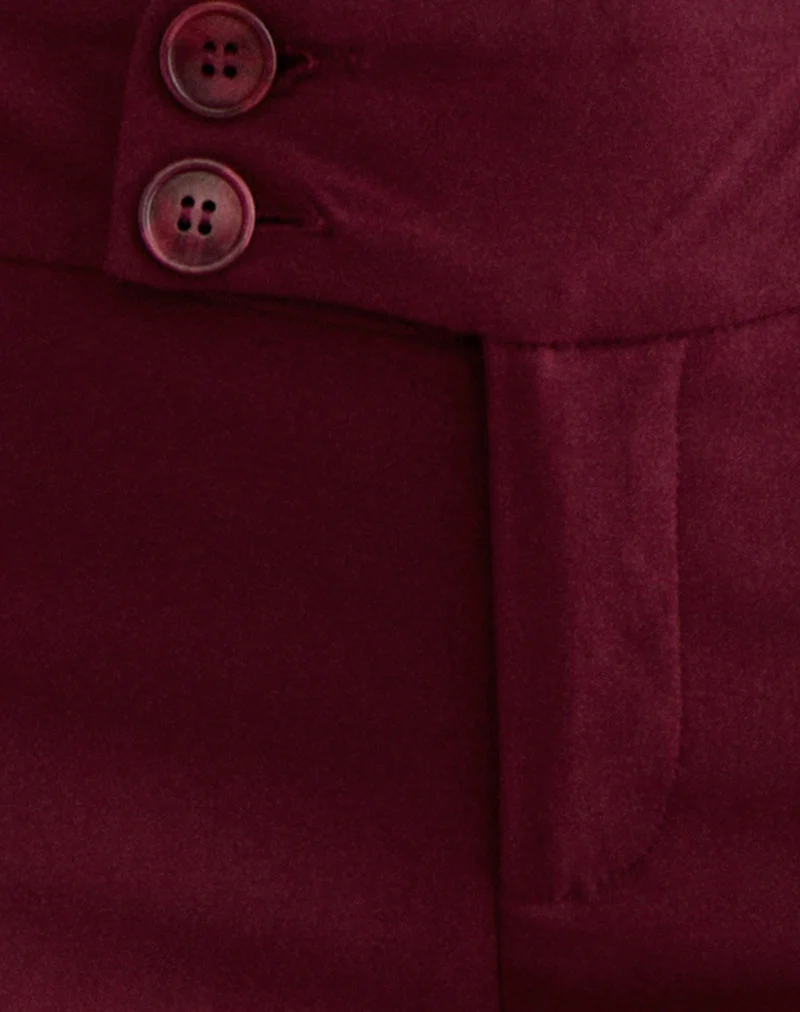 Falita Trouser in Tailoring Burgundy