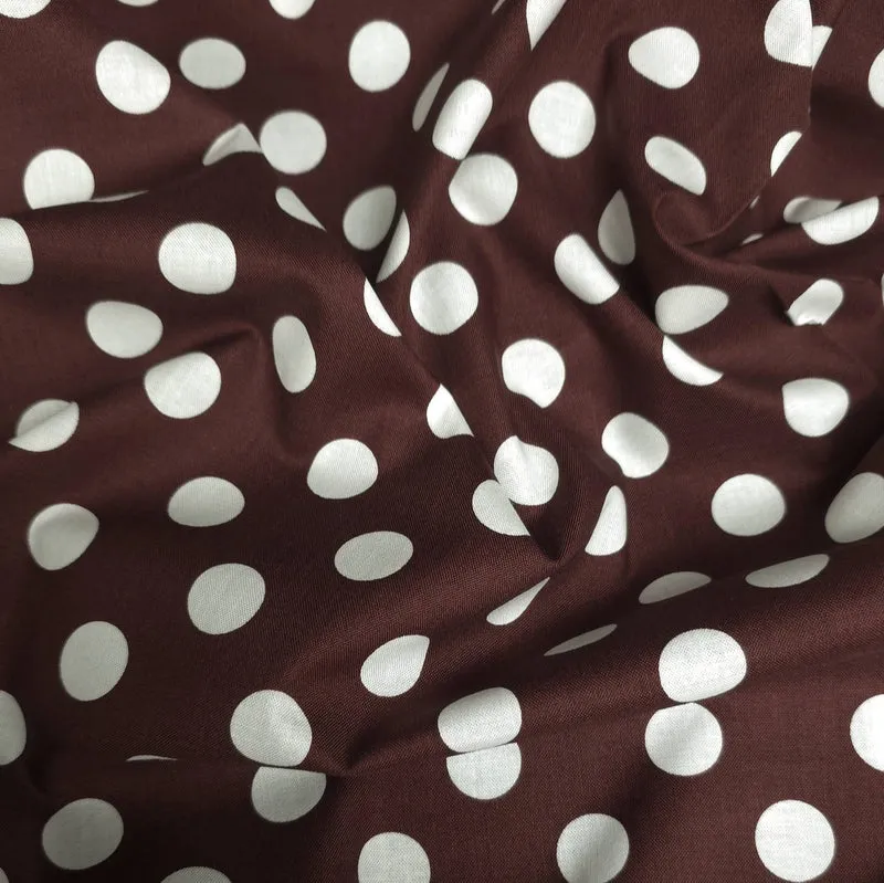 Tissu de coton Medium Dot Riley Blake | Brun