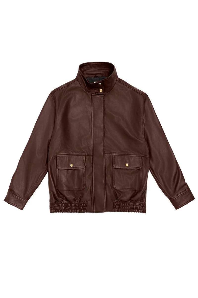 Floy - Veste en cuir oversize