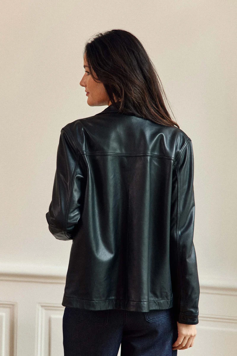 Fauline - Veste en cuir