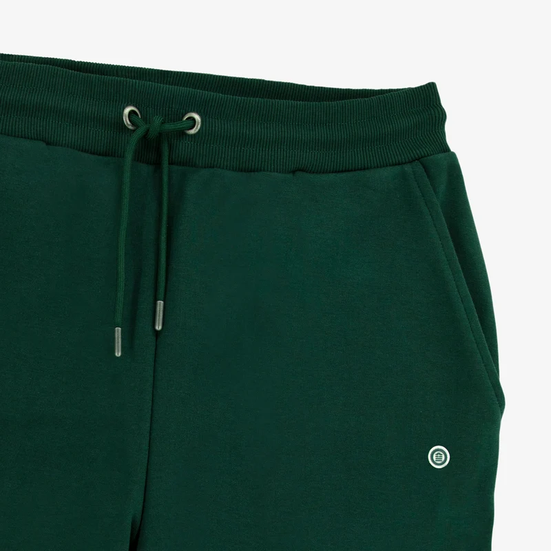 Jogging Paolo en coton gratté vert