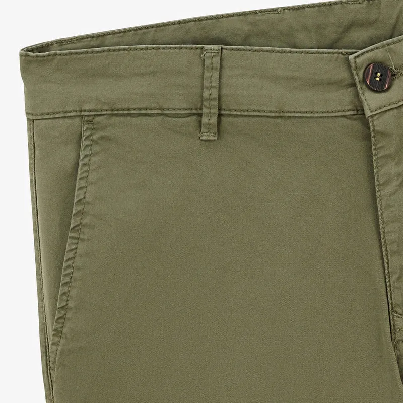 Bermuda comfort fit vert militaire