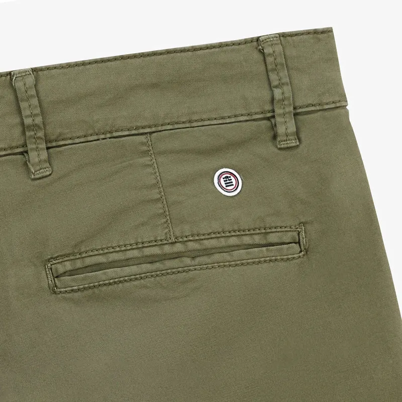 Bermuda comfort fit vert militaire