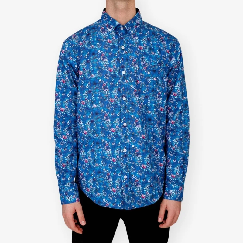 Chemise à manches longues imprimée