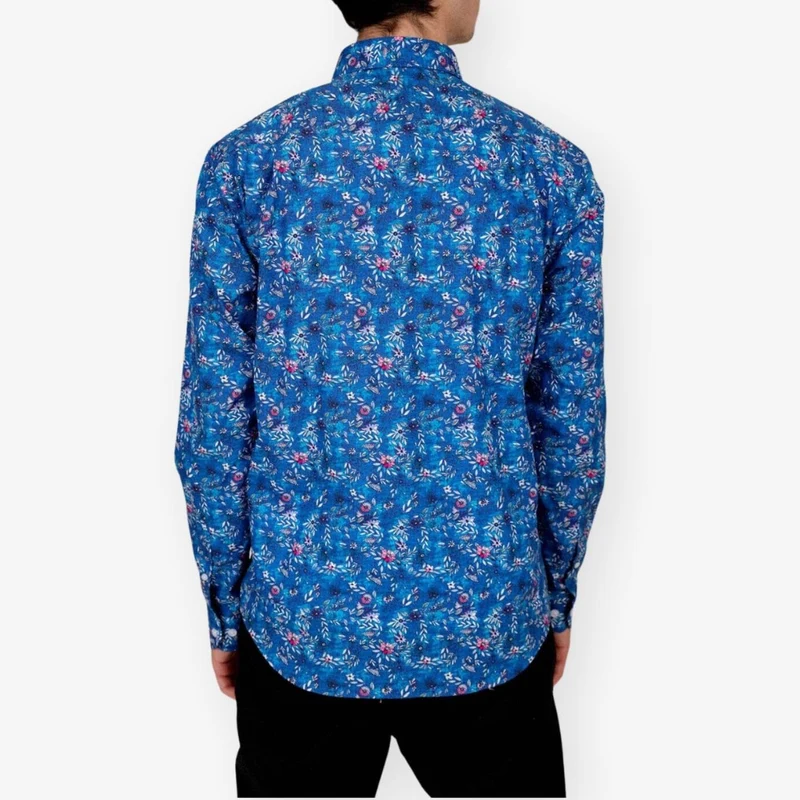 Chemise à manches longues imprimée
