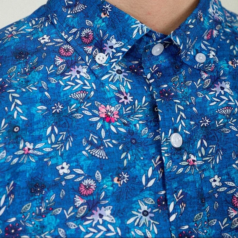 Chemise à manches longues imprimée