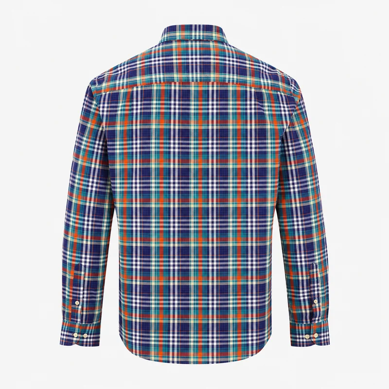 Chemise manches longues à carreaux charles
