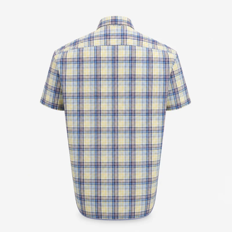 Chemise manches courtes à carreaux
