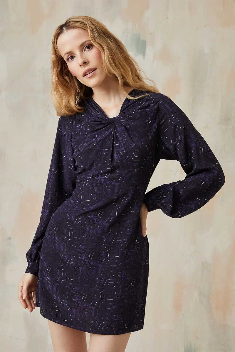 Robe Hera en soie Mots Exquis