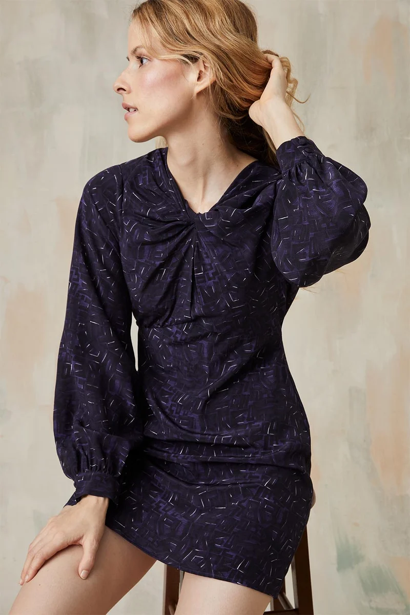 Robe Hera en soie Mots Exquis