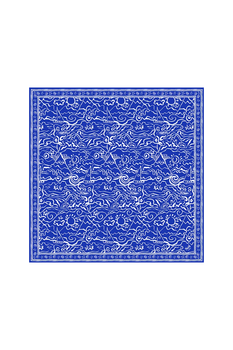 Foulard en coton Mykonos