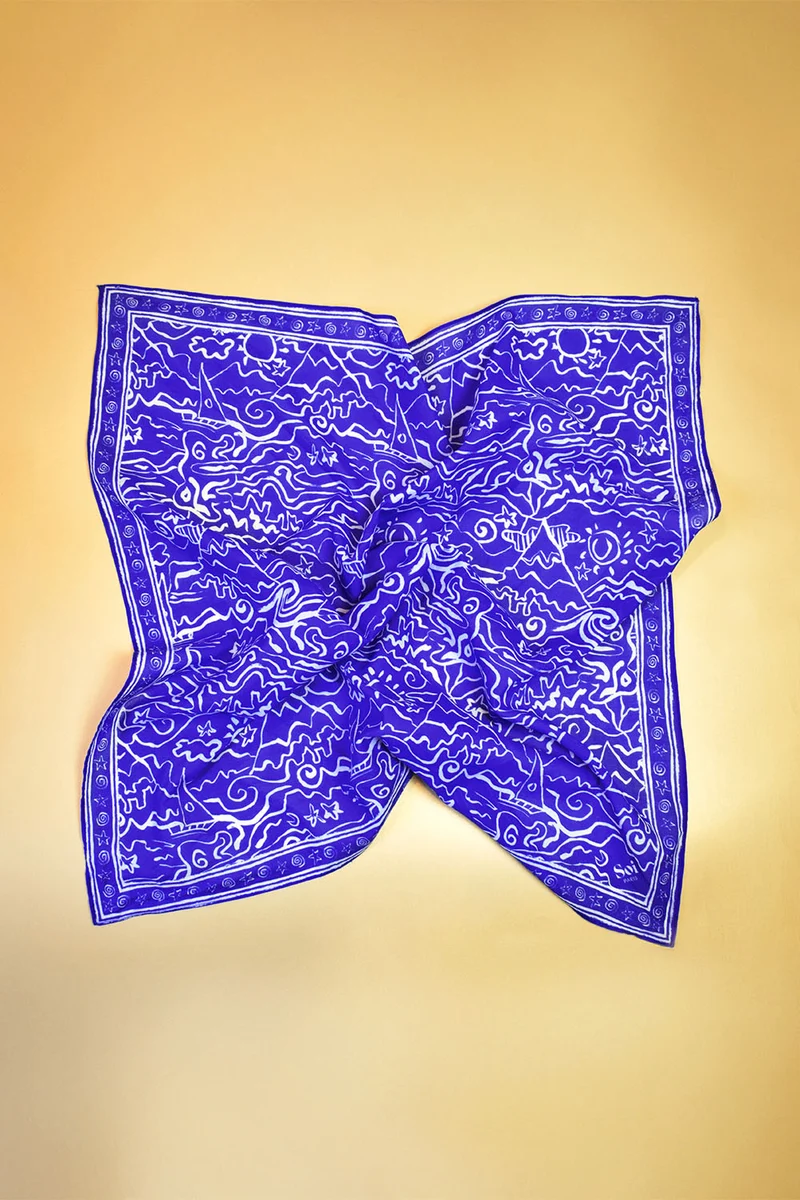 Foulard en coton Mykonos
