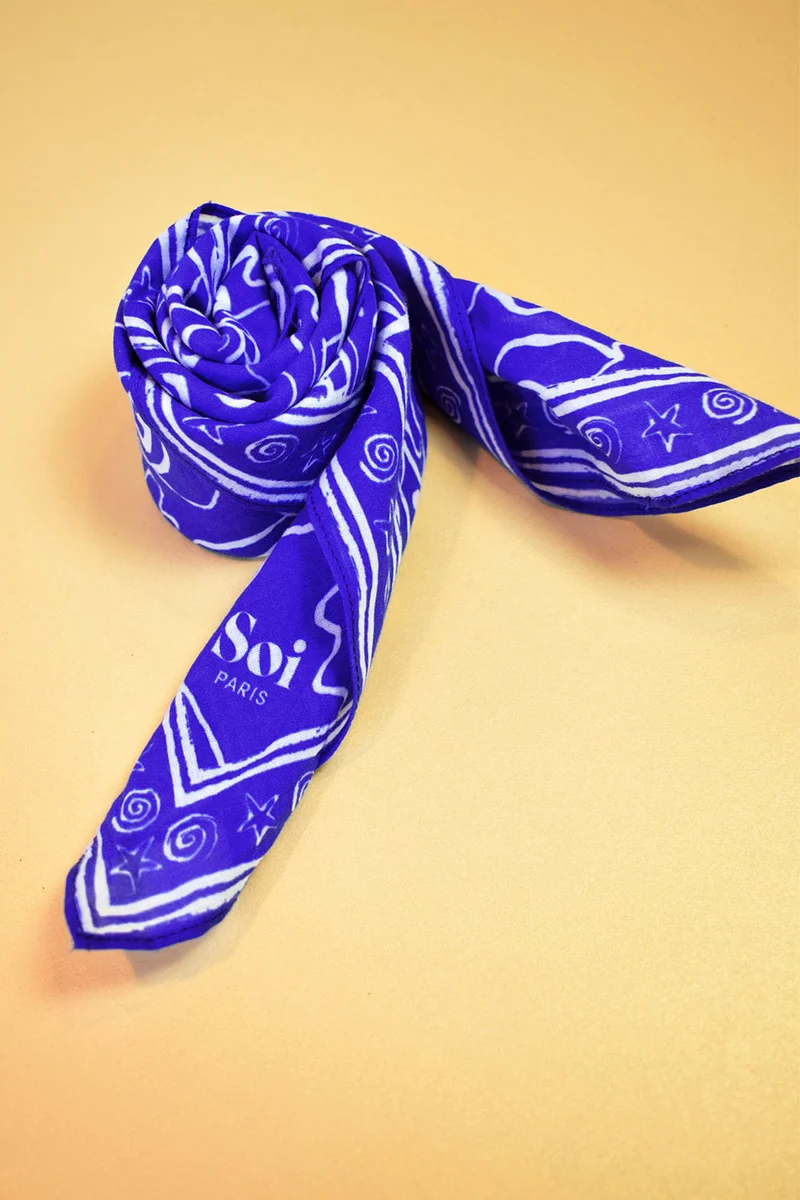 Foulard en coton Mykonos