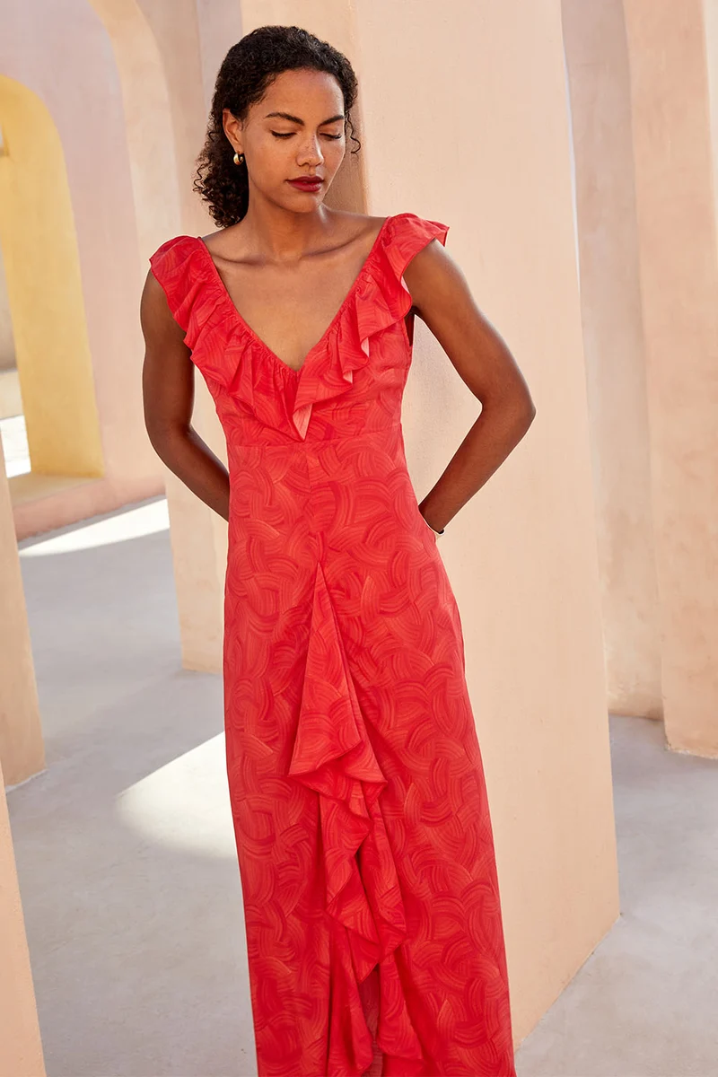Robe Passion en soie Rivière Grenadine