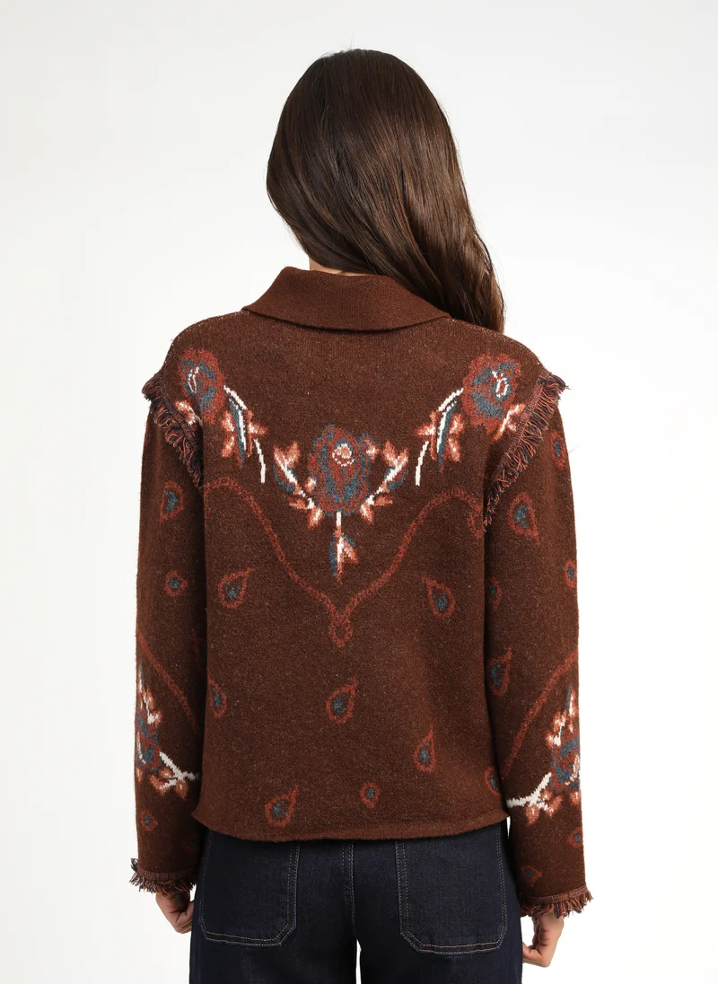 VESTE NESTY marron