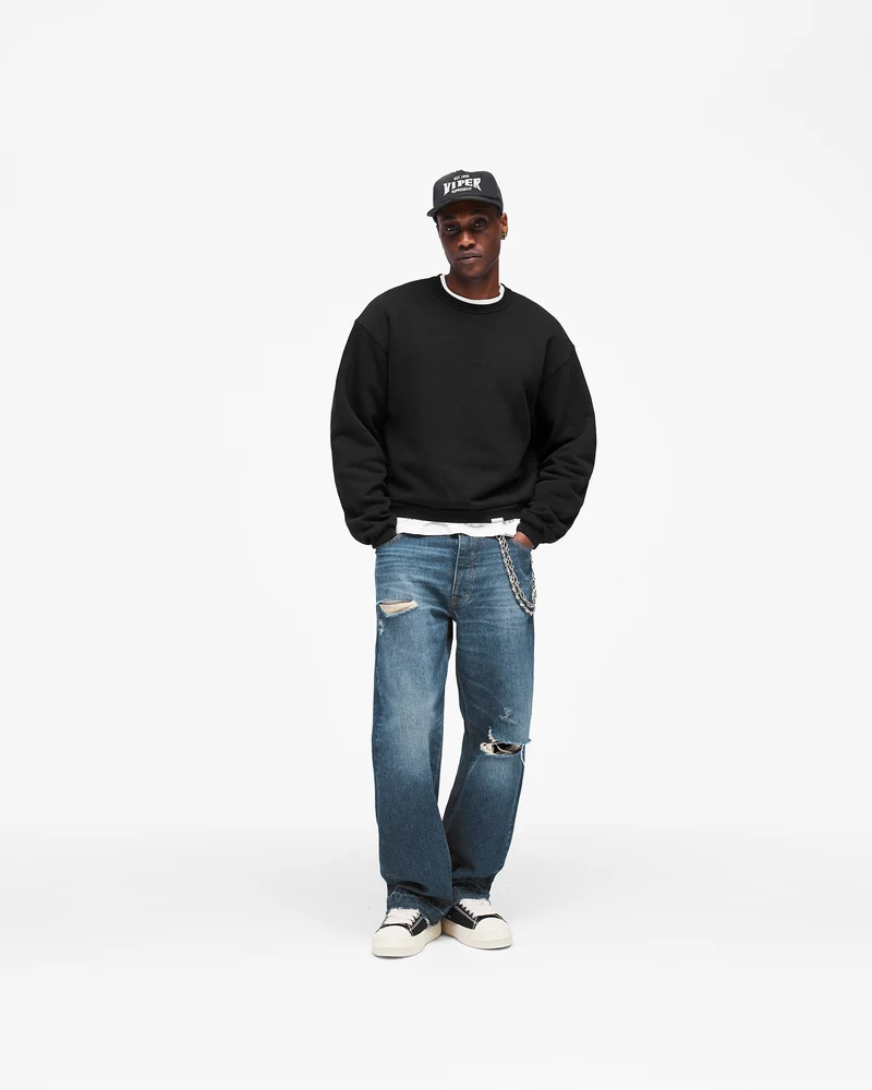 GH Shrunken Sweatshirt - Jet Black