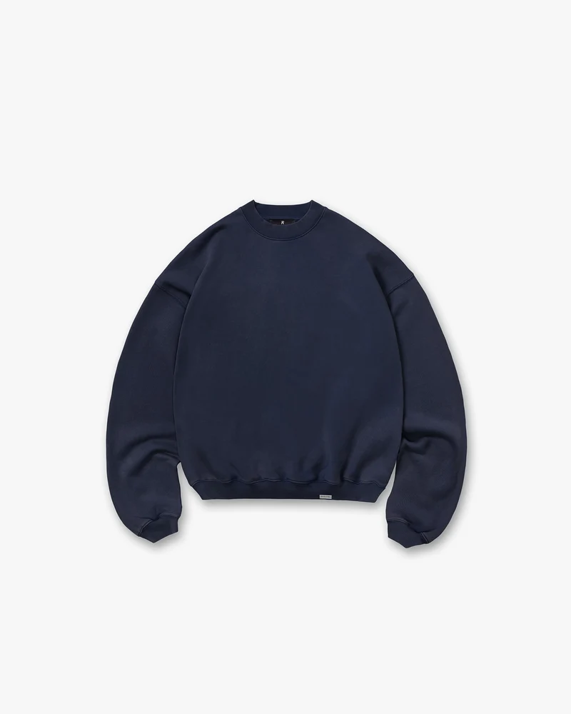 Initial Boxy Sweater - Midnight Navy