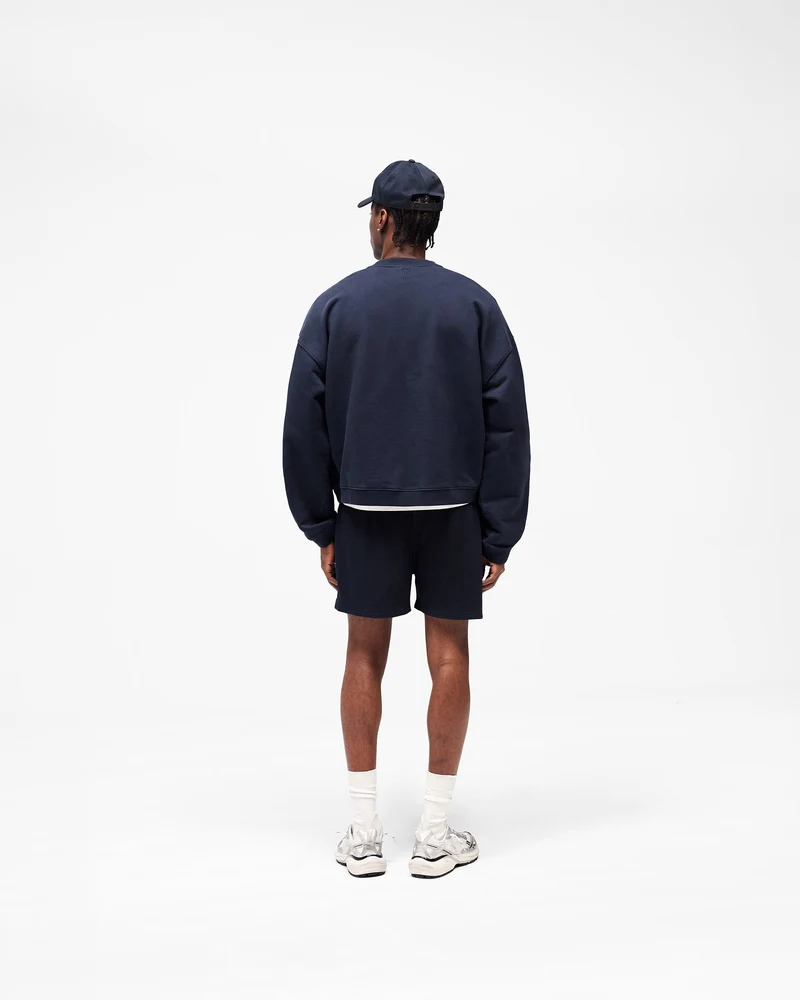 Initial Waffle Shorts - Midnight Navy