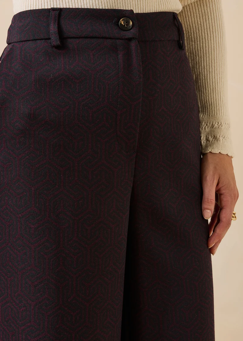 Pantalon aubergine et bleu marine - Blandin